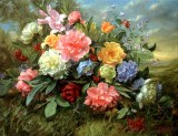 玫瑰花油画 古典花卉 21