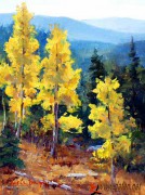 白桦林风景油画 大芬村油画 手绘印象风景油画