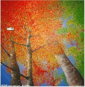 树林风景油画 装饰风景油画 大芬村油画 bhl002