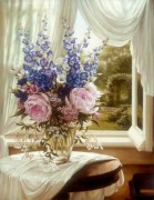 窗边花瓶鲜花 XSH099