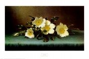 桌上美丽的花儿油画 GDH053