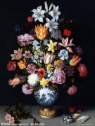 古典花瓶中的鲜花油画 GDH64