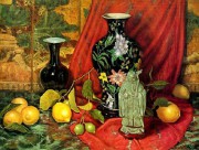柠檬与花瓶油画 ZGJW035