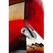 乐器油画 抽象装饰油画 CXYQ027