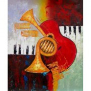 抽象乐器油画 装饰油画 CXYQ025