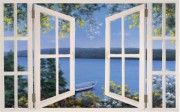 黎明海景油画 门窗景油画 MCJ025