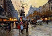 巴黎街景油画 BLJJ0082