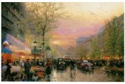 巴黎街景油画 BLJJ0098