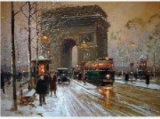 巴黎街景油画 凯旋门 BLJJ0124