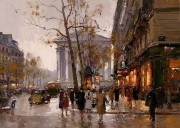 巴黎街景油画 BLJJ0175