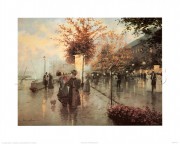 巴黎街景油画 BLJJ0157