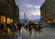 巴黎街景油画 BLJJ0182