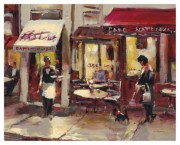 餐厅油画 巴黎街景油画 BLJJ0142