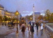 巴黎街景油画 BLJJ0172