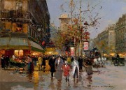 巴黎街景油画 BLJJ0178