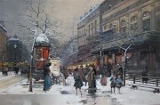 巴黎街景油画 BLJJ0192