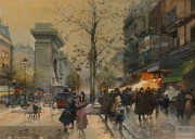 巴黎街景油画 BLJJ0181