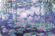 莫奈油画 印象荷兰花池 Claude Monet 0063