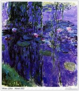 莫奈油画 印象荷兰花池 Claude Monet 0072