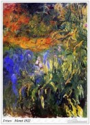 莫奈油画 印象花卉 鸢尾花  Claude Monet083