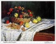 莫奈油画 Claude Monet 水果