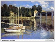 莫奈油画 Claude Monet 河l边