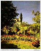 莫奈油画  Claude Monet 花园076