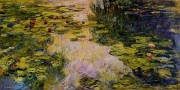 莫奈油画 印象荷兰花池 Claude Monet 0059