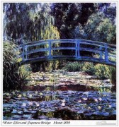 莫奈油画 印象荷兰花池 Claude Monet 0068