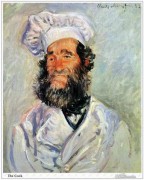 莫奈油画 Claude Monet 厨师