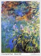 莫奈油画 印象花卉 鸢尾花  Claude Monet084