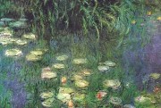 莫奈油画 印象荷兰花池 Claude Monet 0058