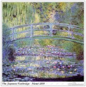 莫奈油画 印象荷兰花池 Claude Monet 0064