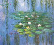 莫奈油画 Claude Monet 荷花池