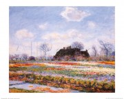 莫奈油画 花园景   Claude Monet092