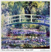莫奈油画 印象荷兰花池 Claude Monet 0065