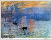 莫奈油画 Claude Monet 印象日出