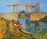 梵高的吊桥 手绘油画 别墅油画