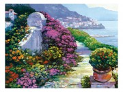 海边的花园 风景油画 大芬村油画 HYJ115