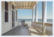 海边的沙滩油画 别墅油画 DHST020
