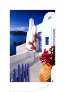 爱琴海风景油画  手绘油画 DHST051