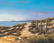 大海沙滩油画 手绘油画 DHST056