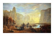古典风景油画 高山流水油画 GSLS066