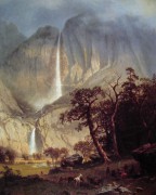 古典风景油画 高山流水油画 GSLS052