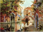 威尼斯风景油画 水城油画 酒店油画 WNS007