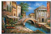 威尼斯风景油画 水城油画 酒店油画 WNS022