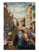 威尼斯风景 餐厅装饰油画 031