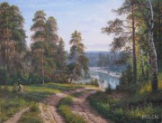 古典风景油画 俄罗斯风景 047