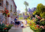 花园景油画  欧式油画 038