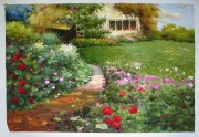 花园景油画  欧式油画 049